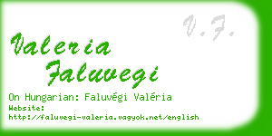 valeria faluvegi business card